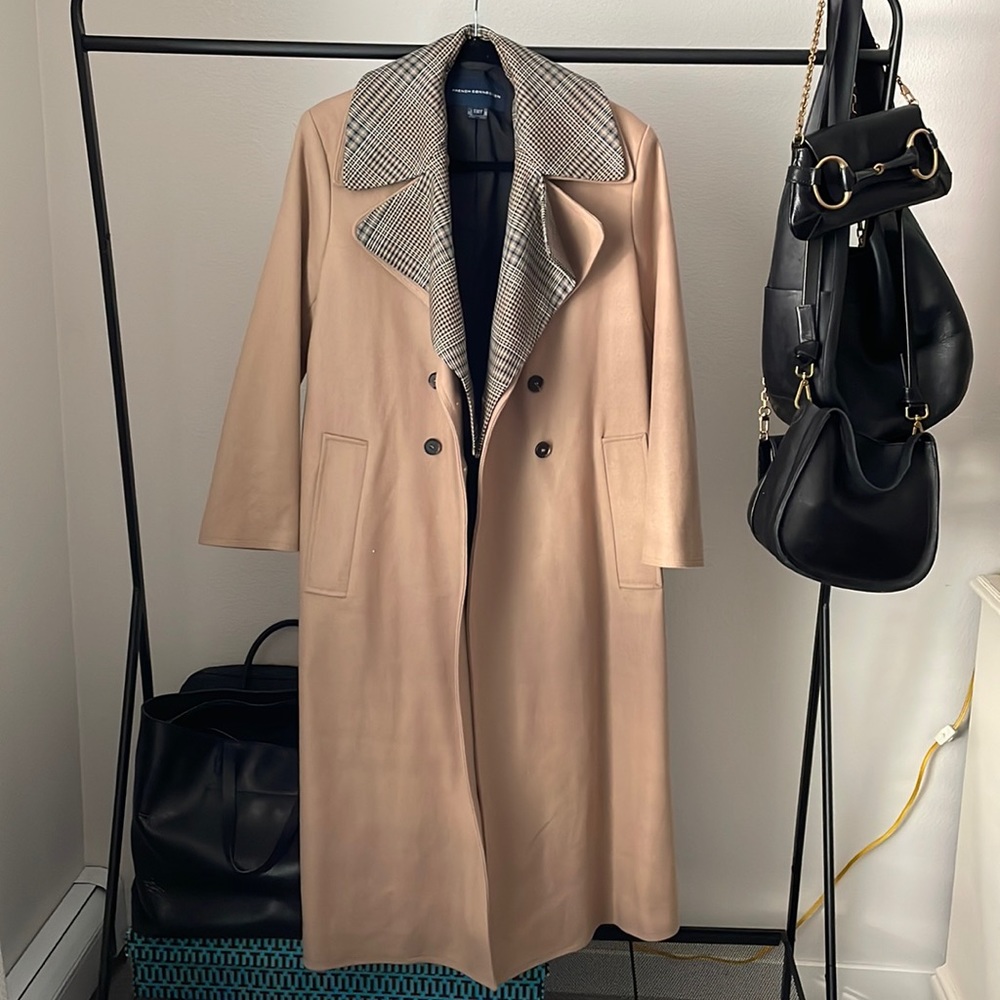 NWOT Carmelita Wool Double Breasted Trench Coat